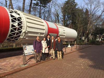 In front of M-V rocket @Sagamihara
